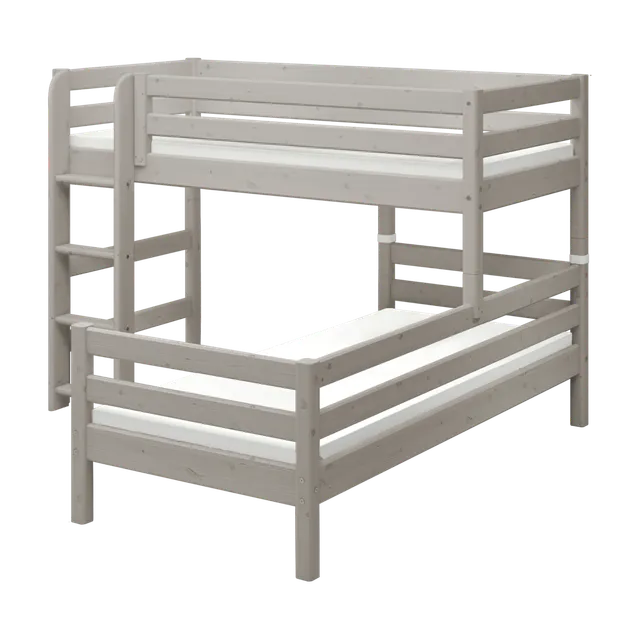 flexa-classic-etagenbett-143-cm-mit-leiter-und-absturzsicherung-90x200-cm-grau image 1