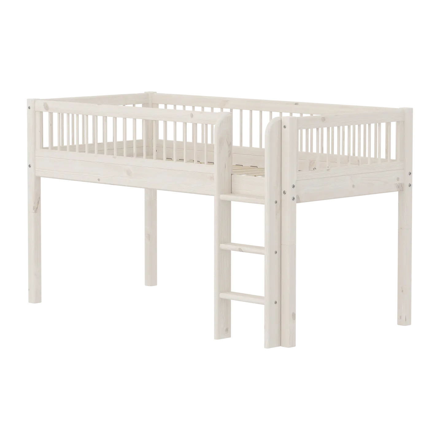 flexa-classic-halbhochbett-120-cm-mit-leiter-90x200-cm-wei image 1