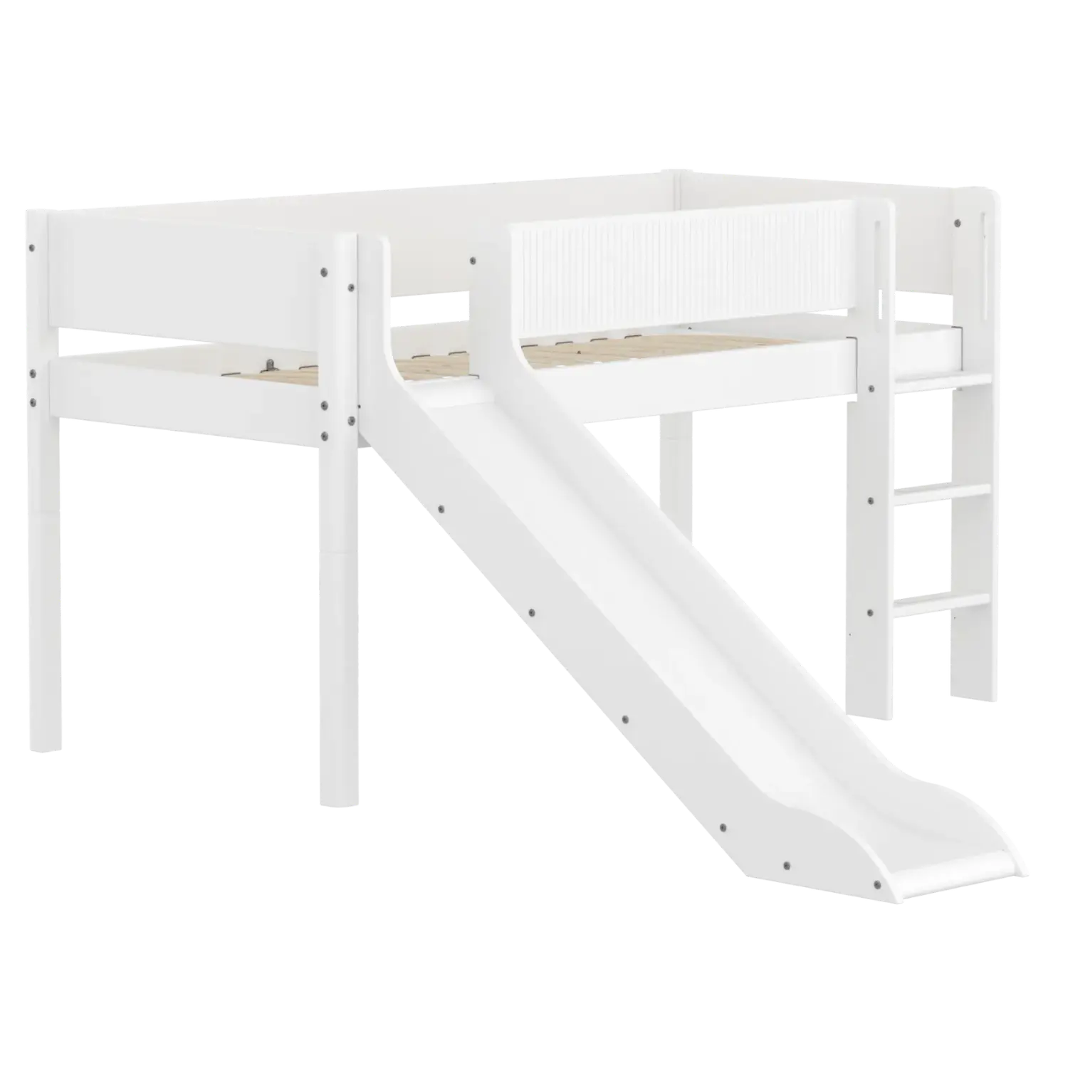 flexa-white-spielbett-120-cm-mit-rutsche-leiter-und-absturzsicherung-90x200-cm-w-2 image 3