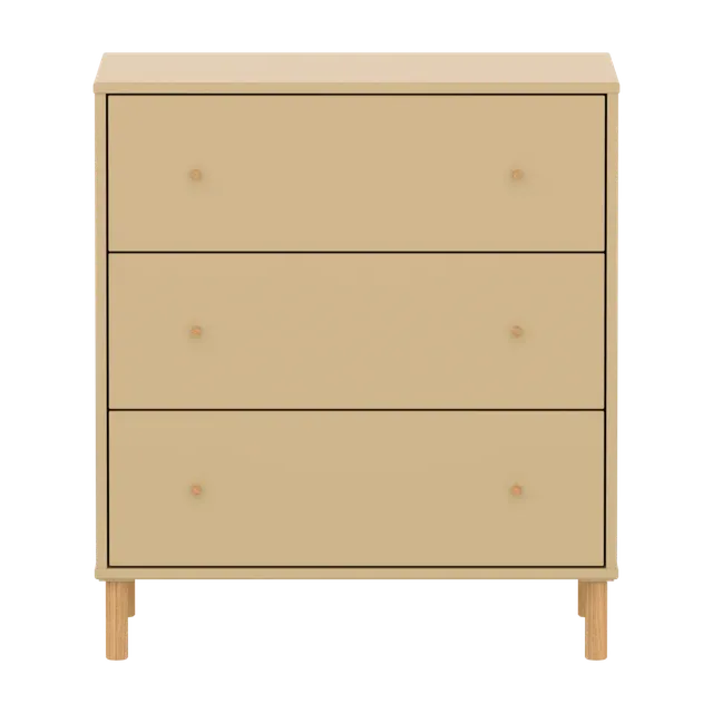 flexa-saga-kommode-3-schubladen-f-e-und-griffe-in-eiche-oat image 1