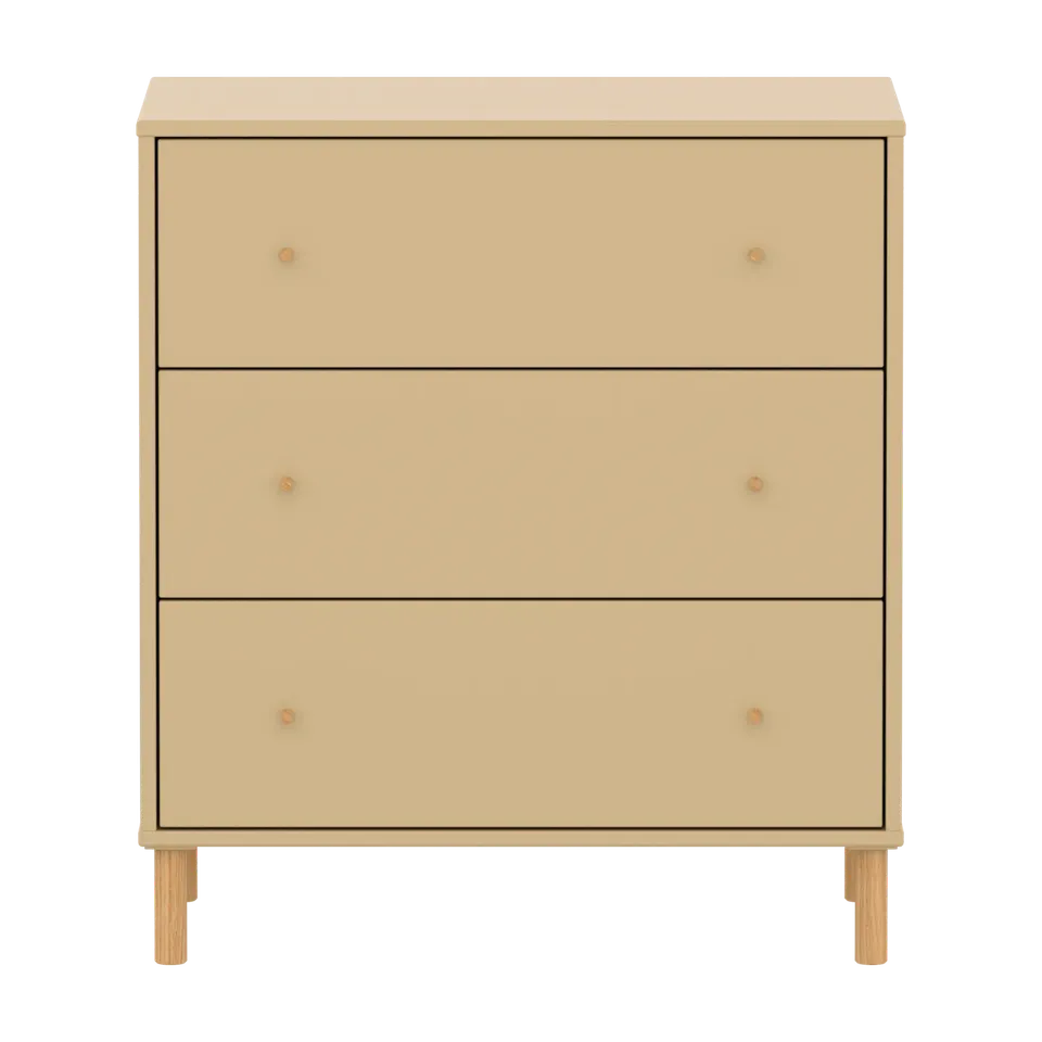 flexa-saga-kommode-3-schubladen-f-e-und-griffe-in-eiche-oat image 1