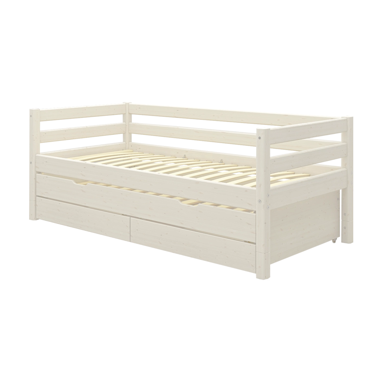flexa-classic-tagesbett-90x200-cm-mit-ausziehbett-90x190-cm-und-schubladen-wei image 8
