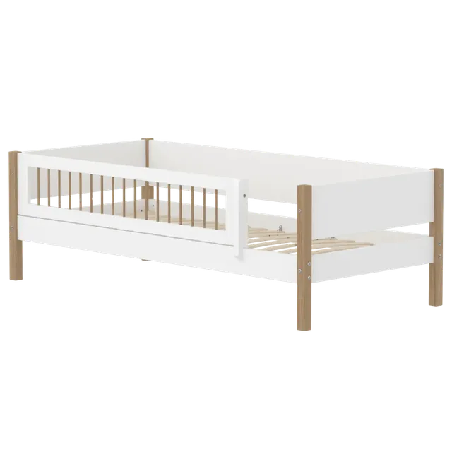 flexa-nor-einzelbett-mit-absturzsicherung-90x200-cm-wei-eiche-2 image 1