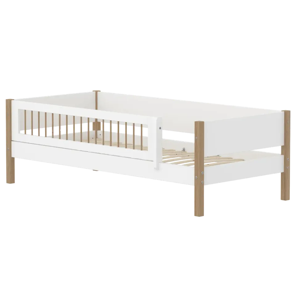 flexa-nor-einzelbett-mit-absturzsicherung-90x200-cm-wei-eiche-2 image 1