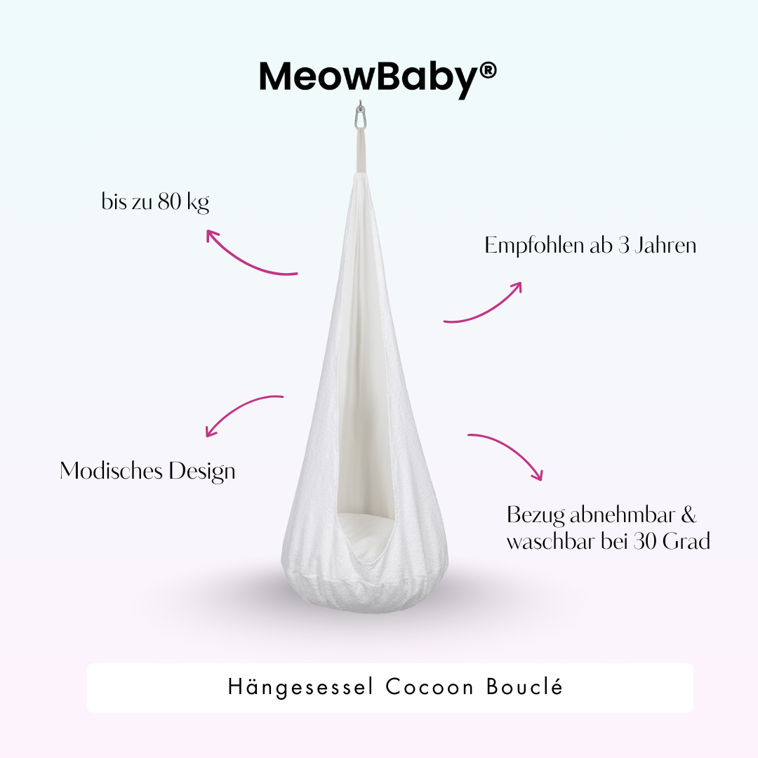 meowbaby-h-ngesessel-cocoon-boucl-creme-wei-mit-kissen image 4