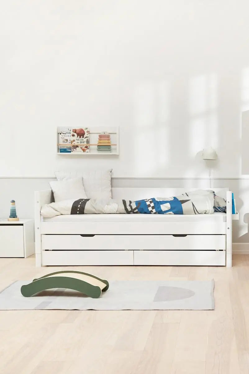 flexa-white-einzelbett-90x200-cm-mit-ausziehbett-90x190-cm-und-schubladen-wei image 8