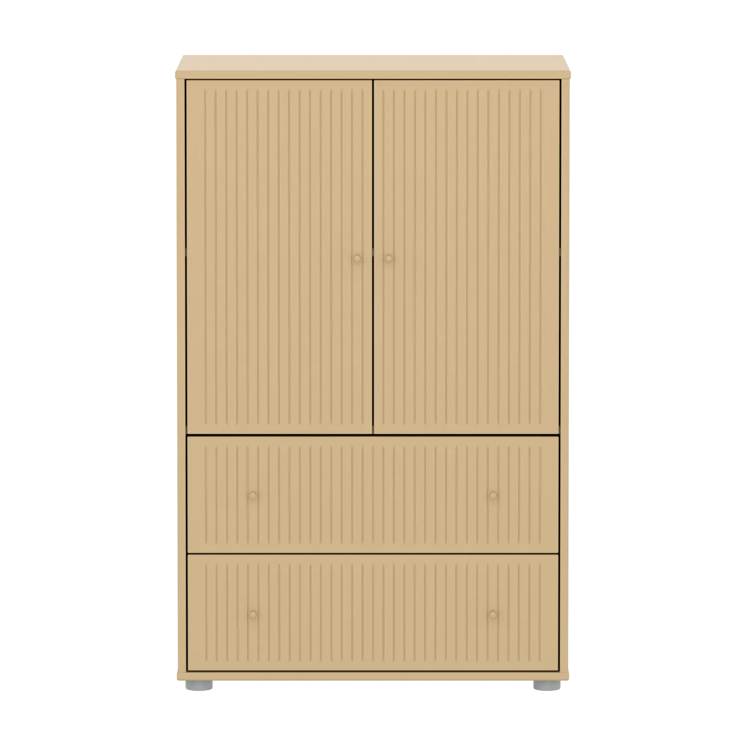 flexa-saga-schrank-2-t-ren-und-2-schubladen-mit-rillen-oat image 2