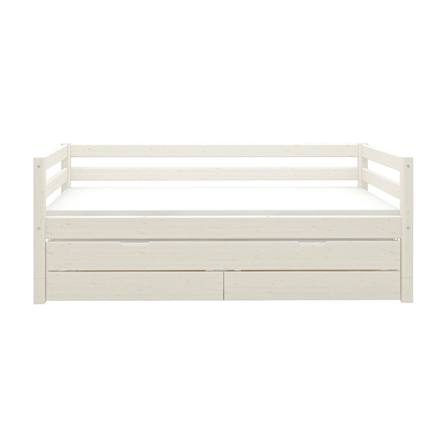 flexa-classic-tagesbett-90x200-cm-mit-ausziehbett-90x190-cm-und-schubladen-wei image 5