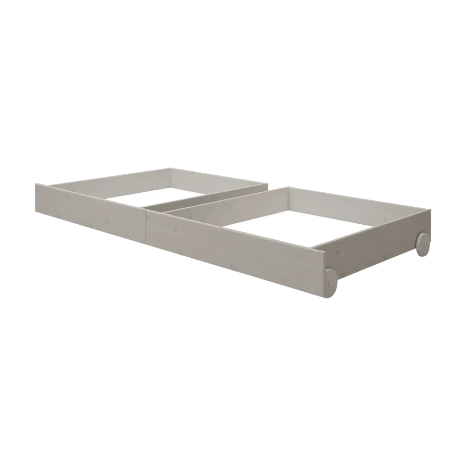 flexa-classic-2-schubladen-f-r-einzel-und-etagenbett-grau image 1