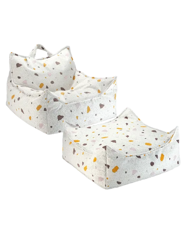 wigiwama-sitzsack-hocker-set-terrazzo-marble image 1