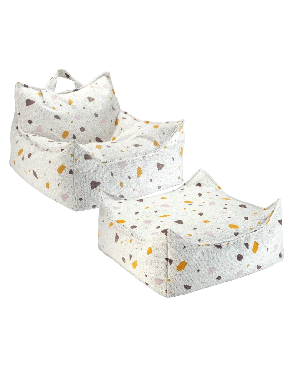 wigiwama-sitzsack-hocker-set-terrazzo-marble image 1