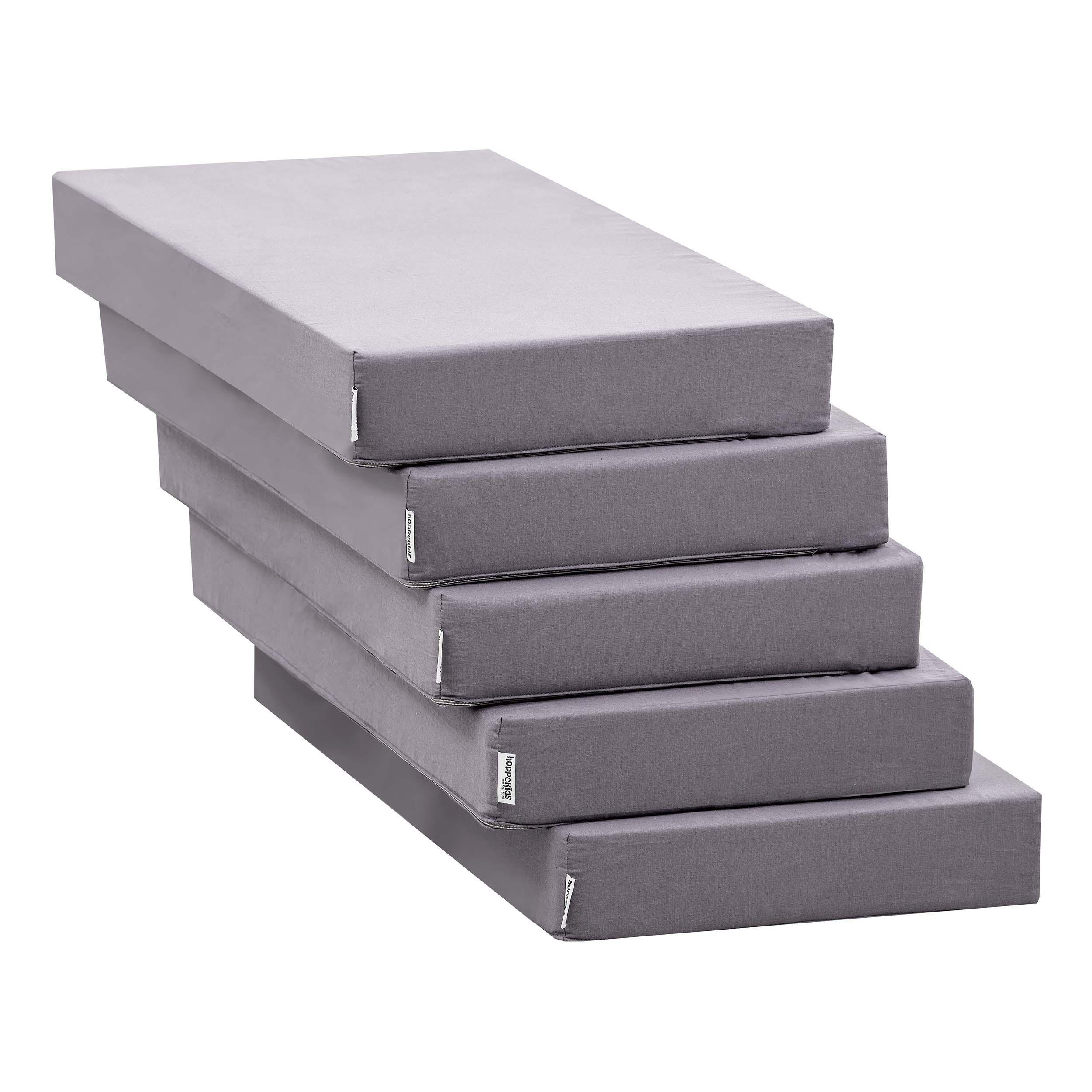 hoppekids-5-teilige-matratze-80x200x9-cm-f-r-lounge-modul-granite-grey image 1
