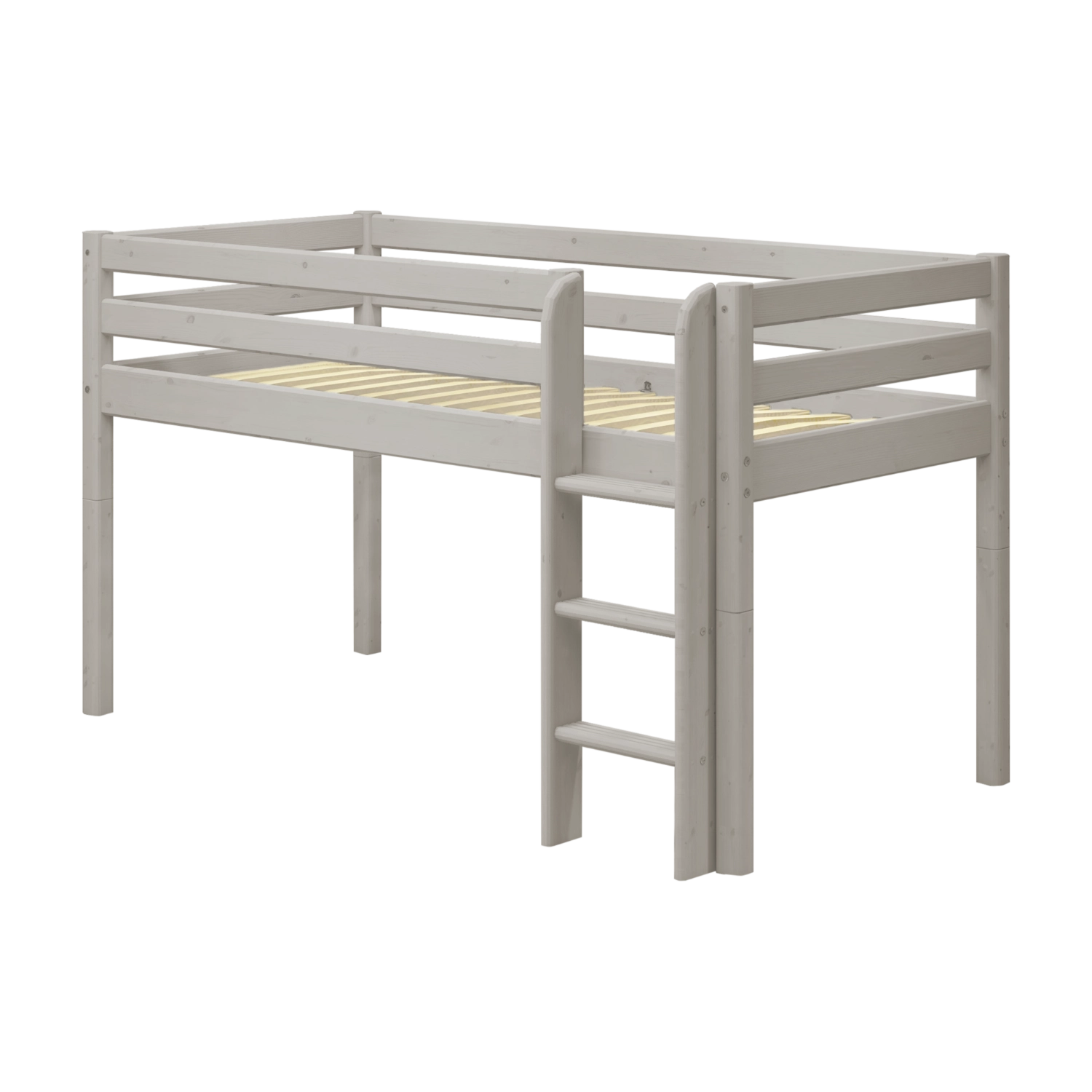 flexa-classic-leiter-und-pfosten-f-r-mittelhohes-bett-120-cm-grau image 2