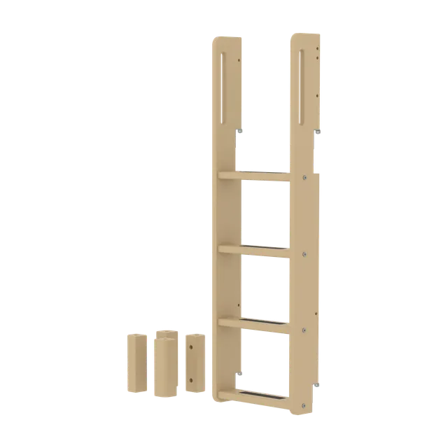 flexa-classic-gerade-leiter-und-pfosten-f-r-etagenbett-154-cm-sand image 1