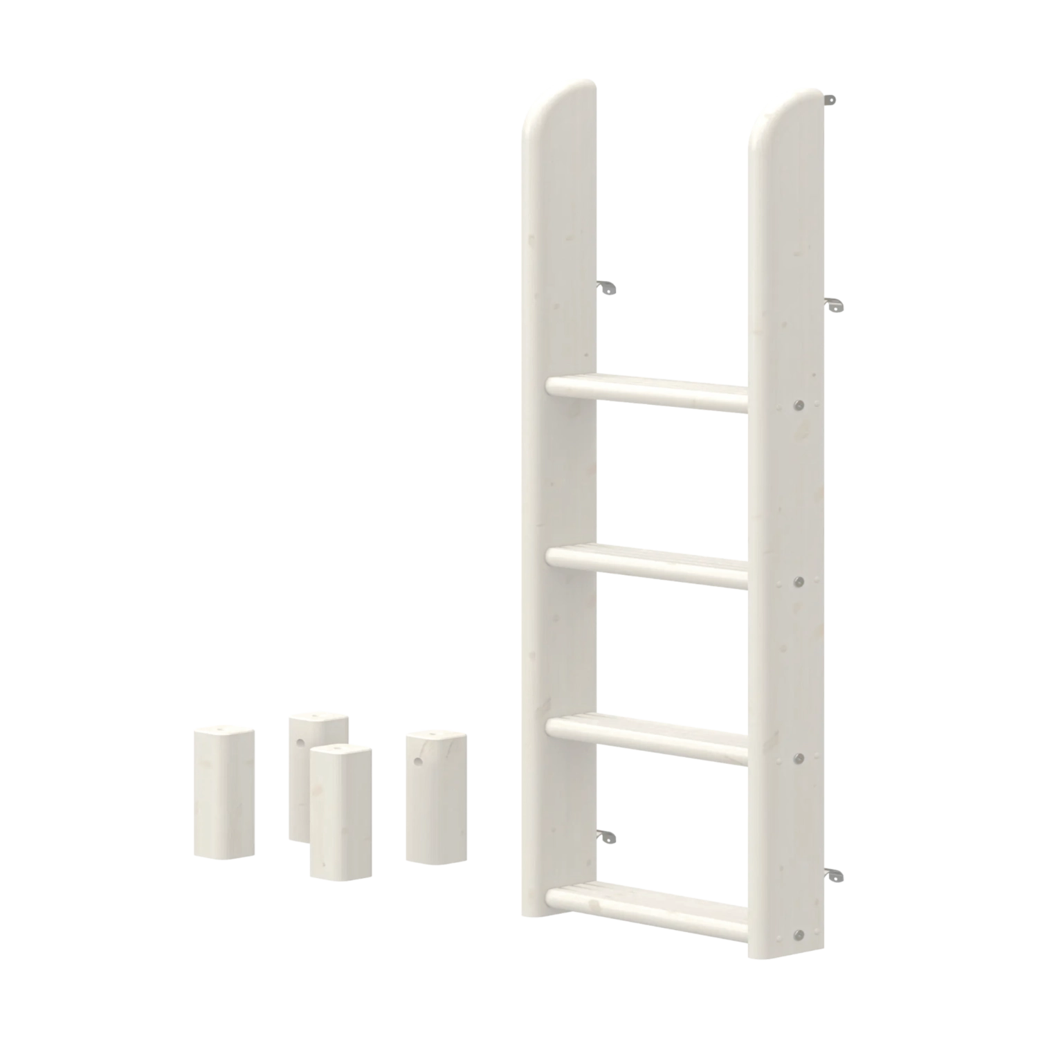 flexa-leiter-und-pfosten-f-r-classic-etagenbett-154-cm-wei-massiv-kiefer image 1