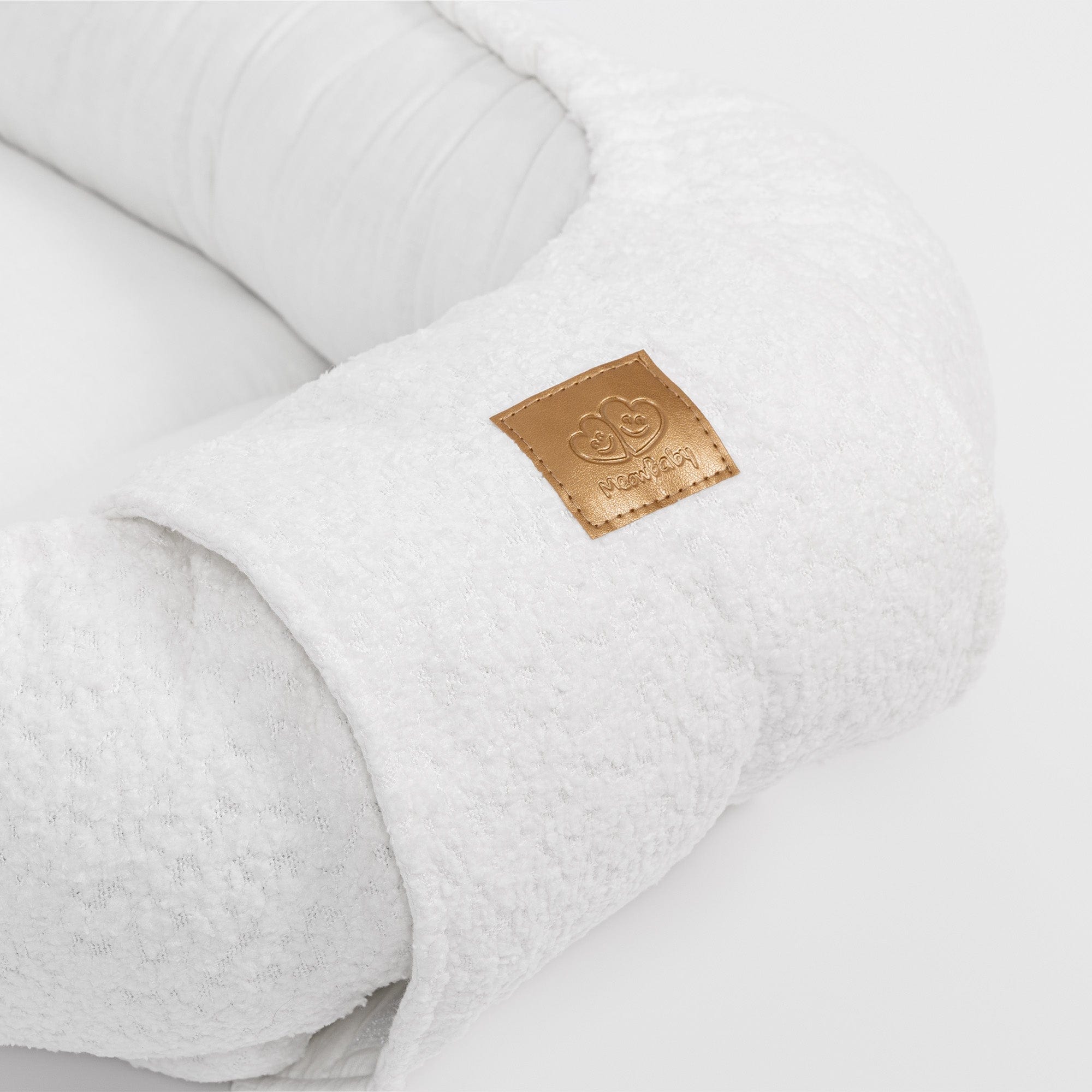 meowbaby-babynestchen-f-r-neugeborene-boucl-creme-wei image 2