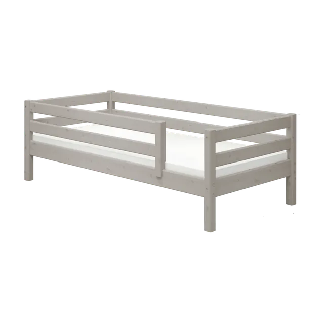 flexa-classic-einzelbett-mit-absturzsicherung-90x200-cm-grau-2 image 1
