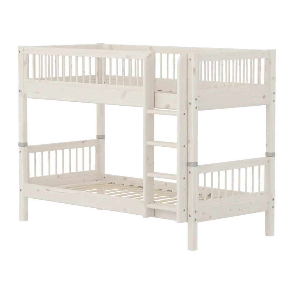 flexa-classic-etagenbett-90x200-cm-mit-leiter-und-absturzsicherung-hoch-154-cm-w image 1
