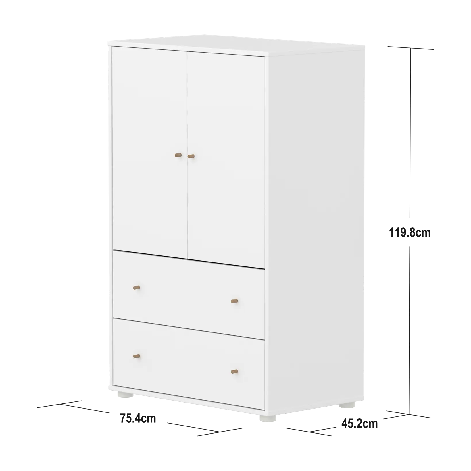 flexa-saga-schrank-2-t-ren-und-2-schubladen-eiche-griffe-wei image 4