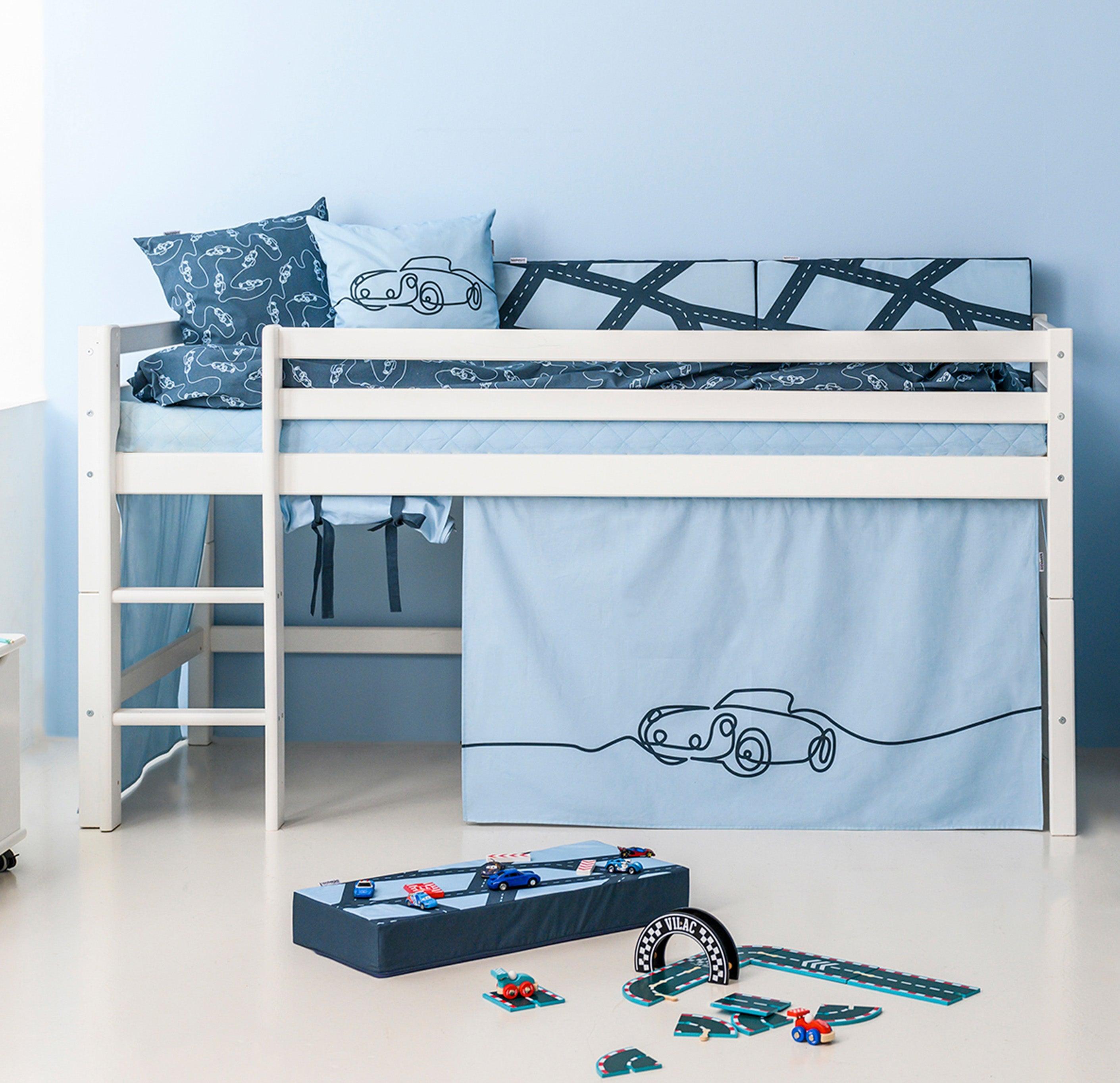 hoppekids-eco-dream-halbhochbett-mit-cars-bettvorhang image 6