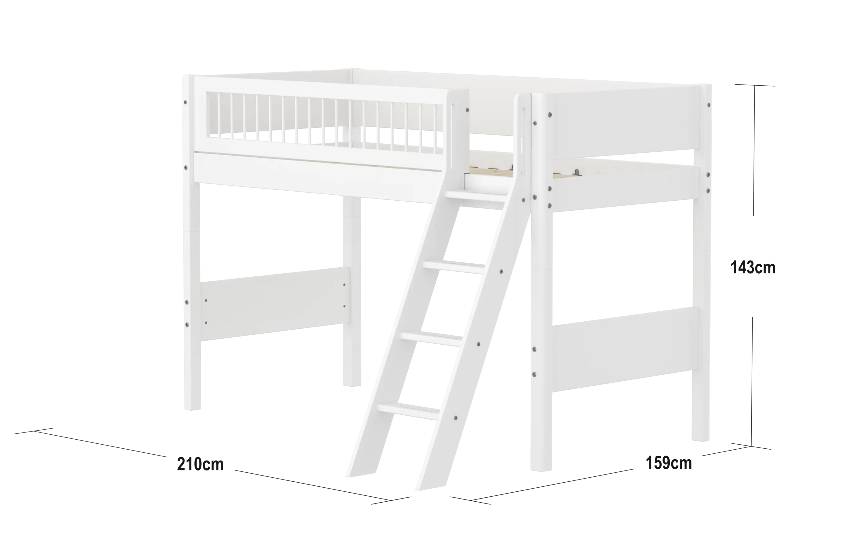 flexa-classic-mittelhochbett-143-cm-mit-schr-gleiter-und-absturzsicherung-90x200 image 4