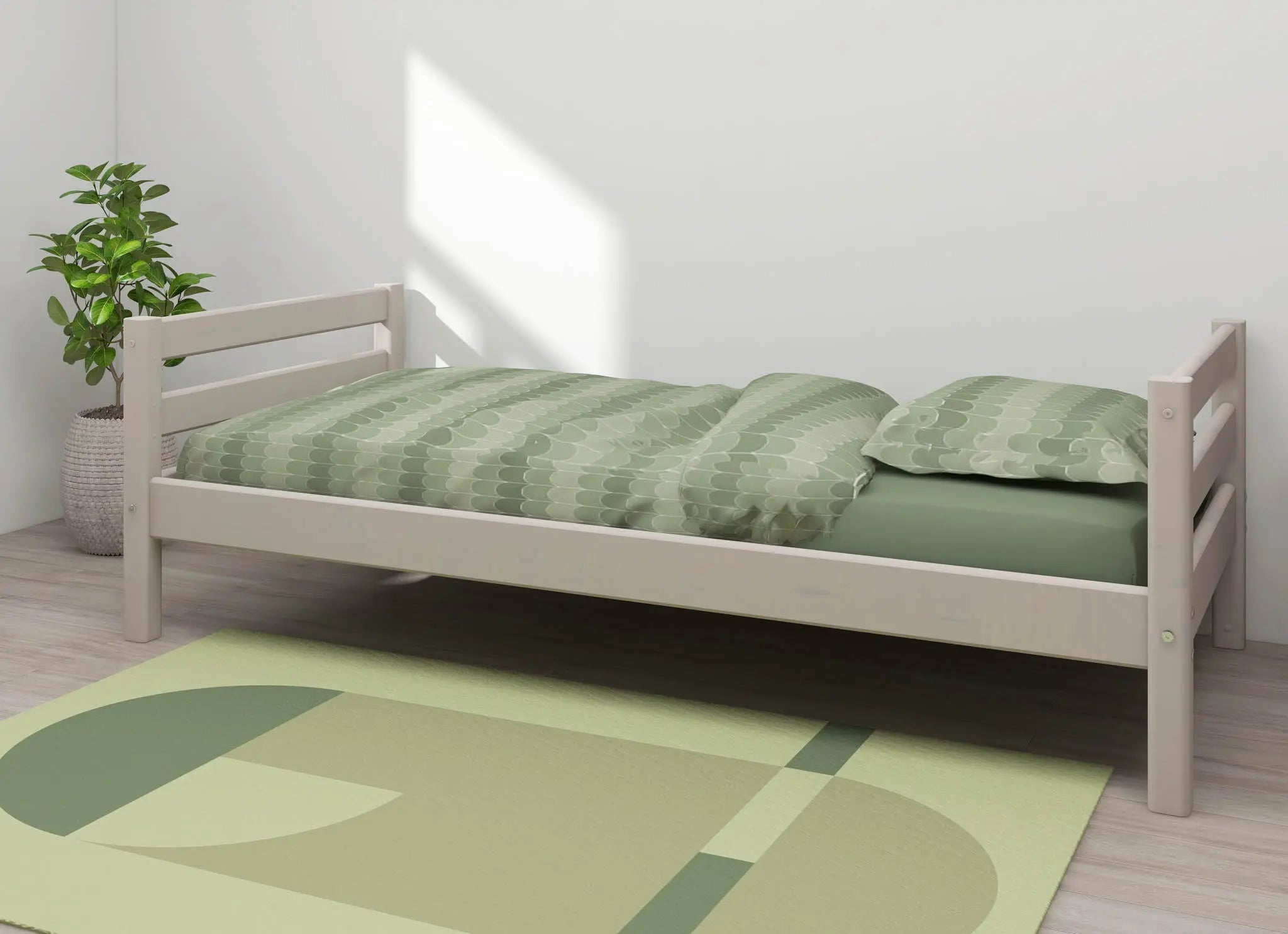 flexa-classic-einzelbett-90x200-cm-grau-mit-lattenrost image 5
