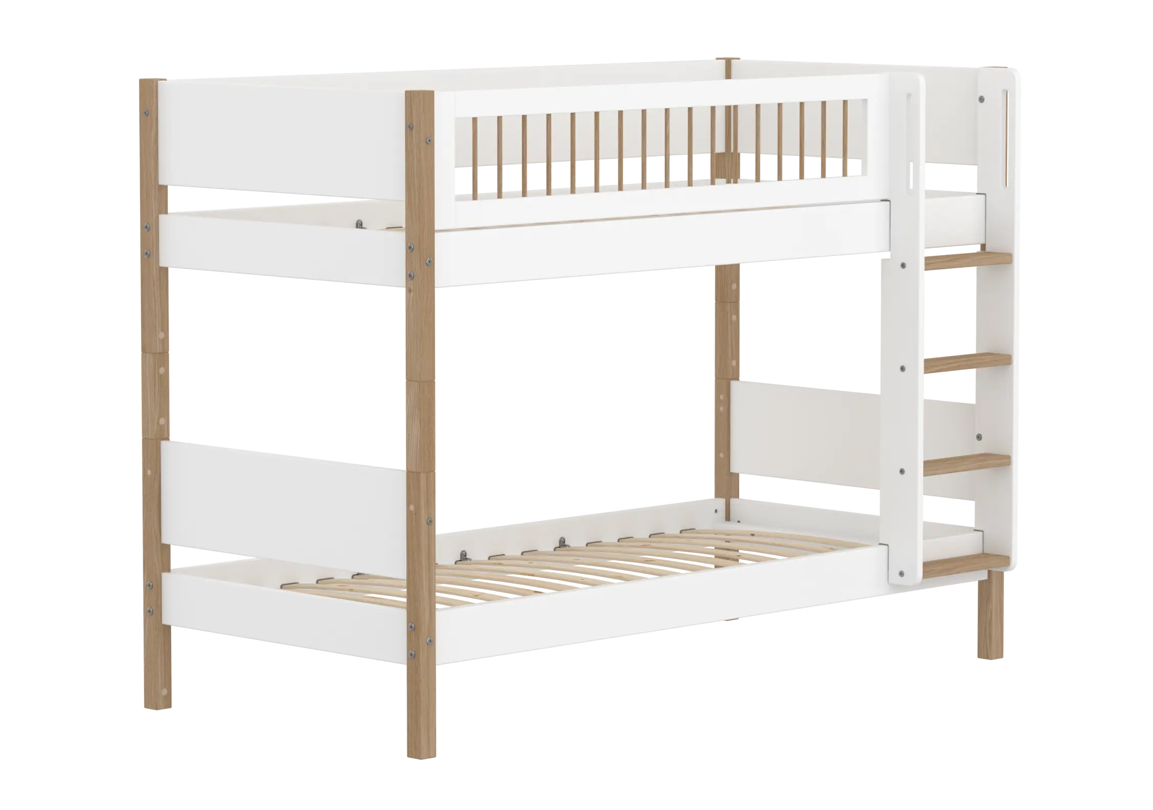 flexa-nor-etagenbett-154-cm-mit-leiter-90x200-cm-wei-eiche image 4