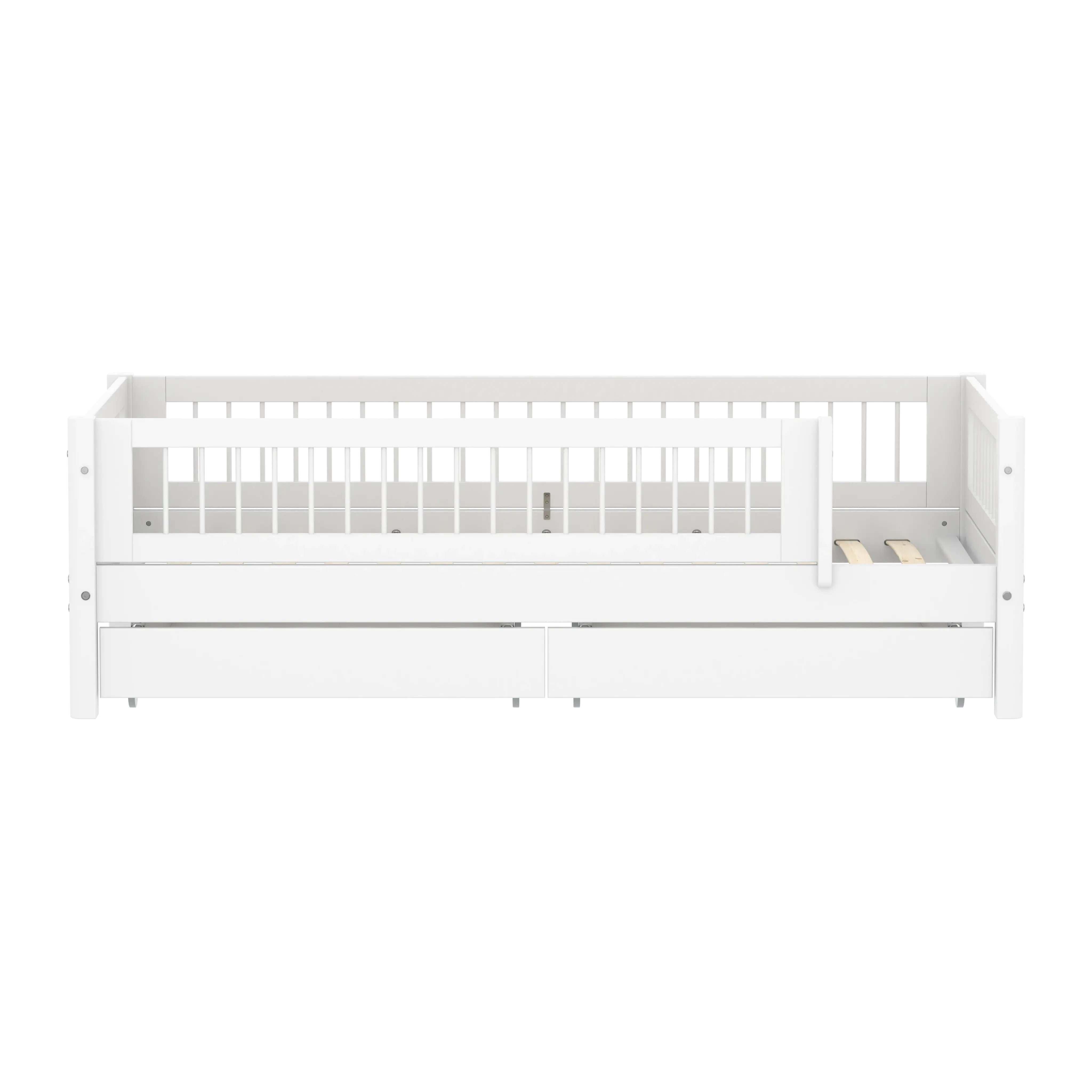 flexa-white-einzelbett-daybed-mit-crossbars-und-stauraum-90x200-cm-wei image 2