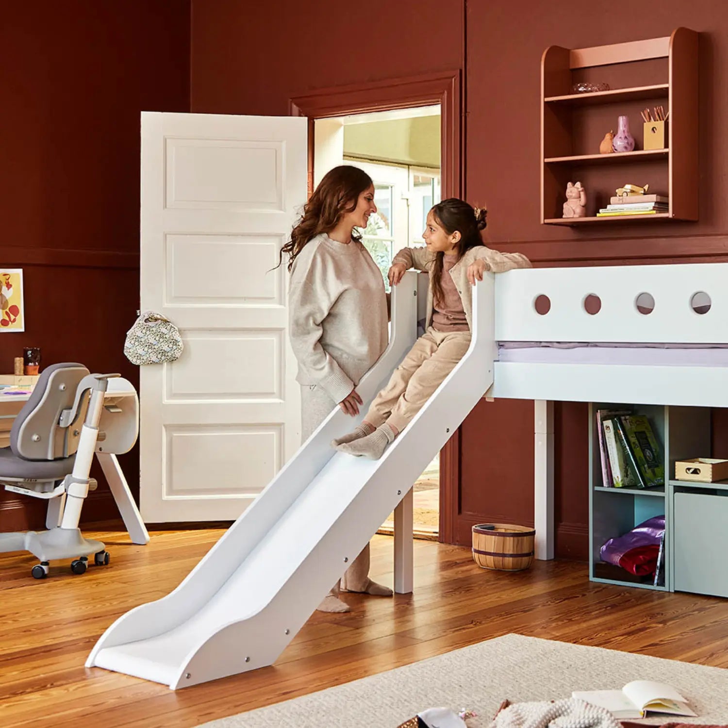 flexa-white-spielbett-120-cm-90x200-cm-wei-mit-rutsche-und-leiter image 3
