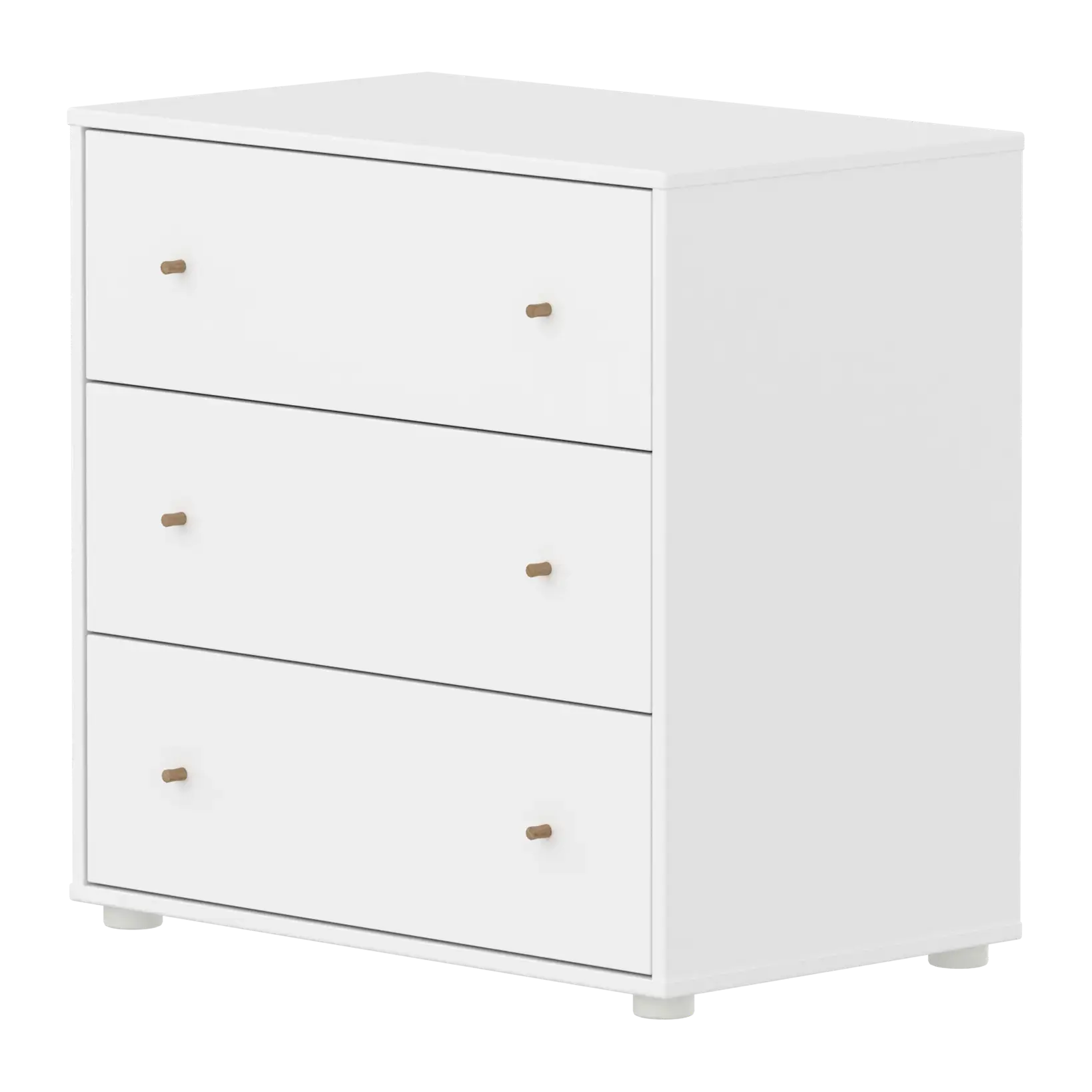 flexa-saga-kommode-3-schubladen-griffe-in-eiche-wei image 1