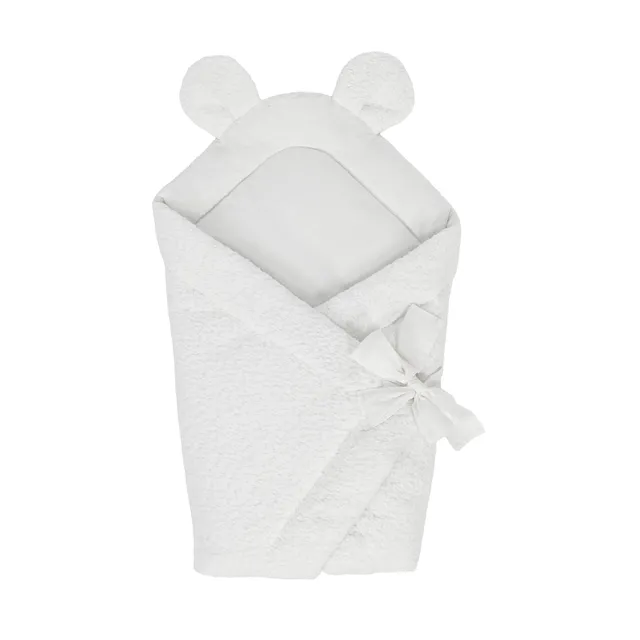 meowbaby-einschlagdecke-boucl-zum-schlafen-und-kuscheln-creme-wei image 1
