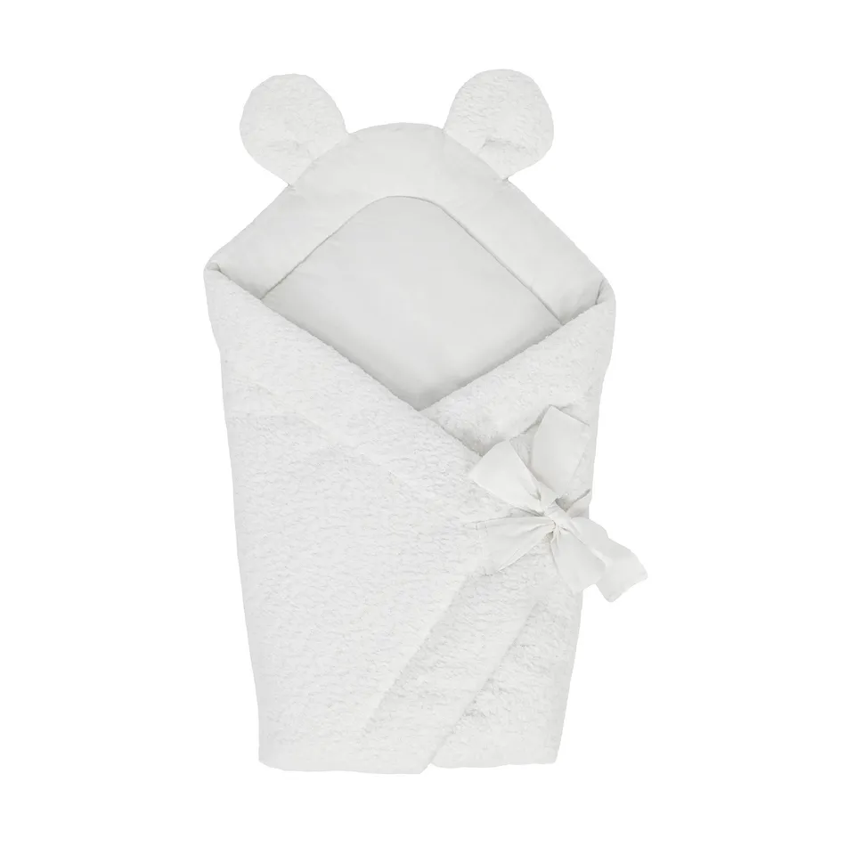 meowbaby-einschlagdecke-boucl-zum-schlafen-und-kuscheln-creme-wei image 1