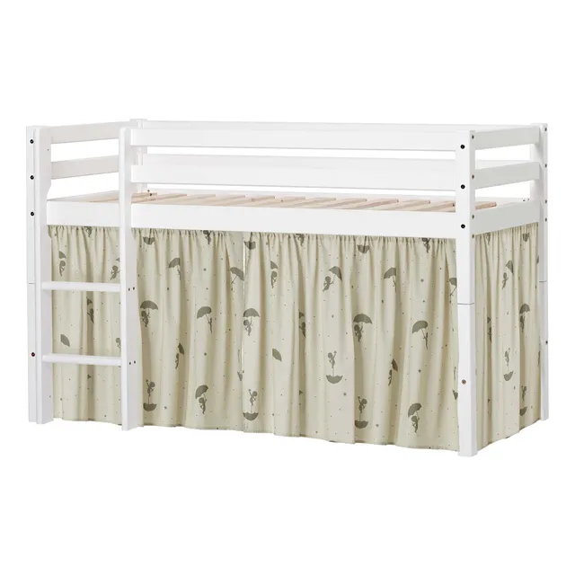 hoppekids-eco-dream-halbhochbett-set-mit-ole-lukoie-bettvorhang-gr-n image 1