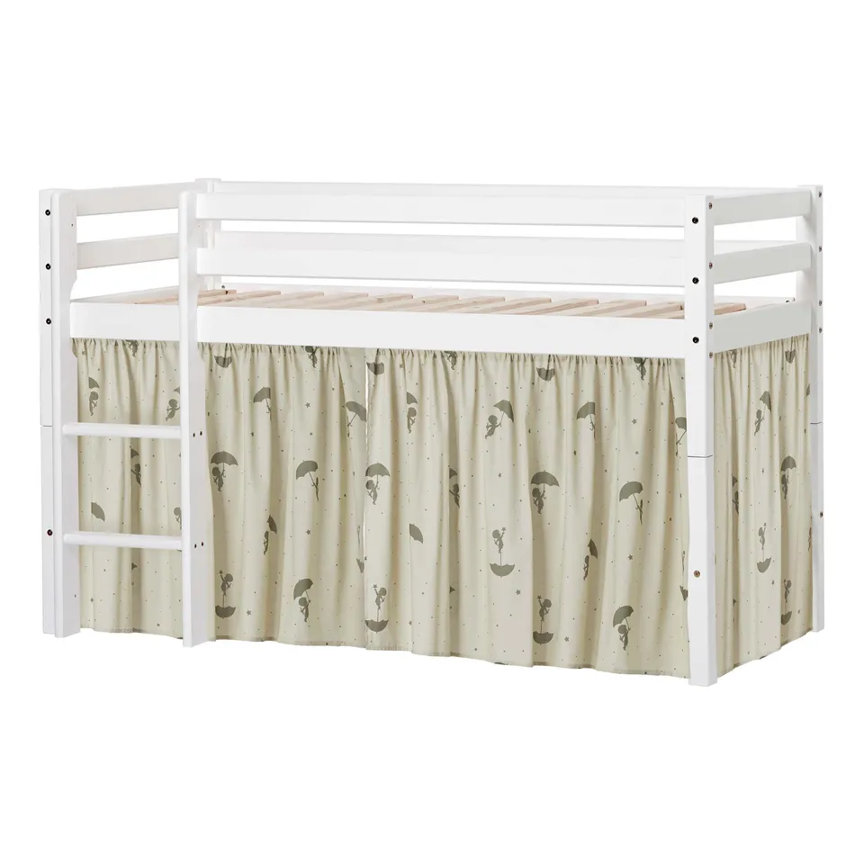 hoppekids-eco-dream-halbhochbett-set-mit-ole-lukoie-bettvorhang-gr-n image 1