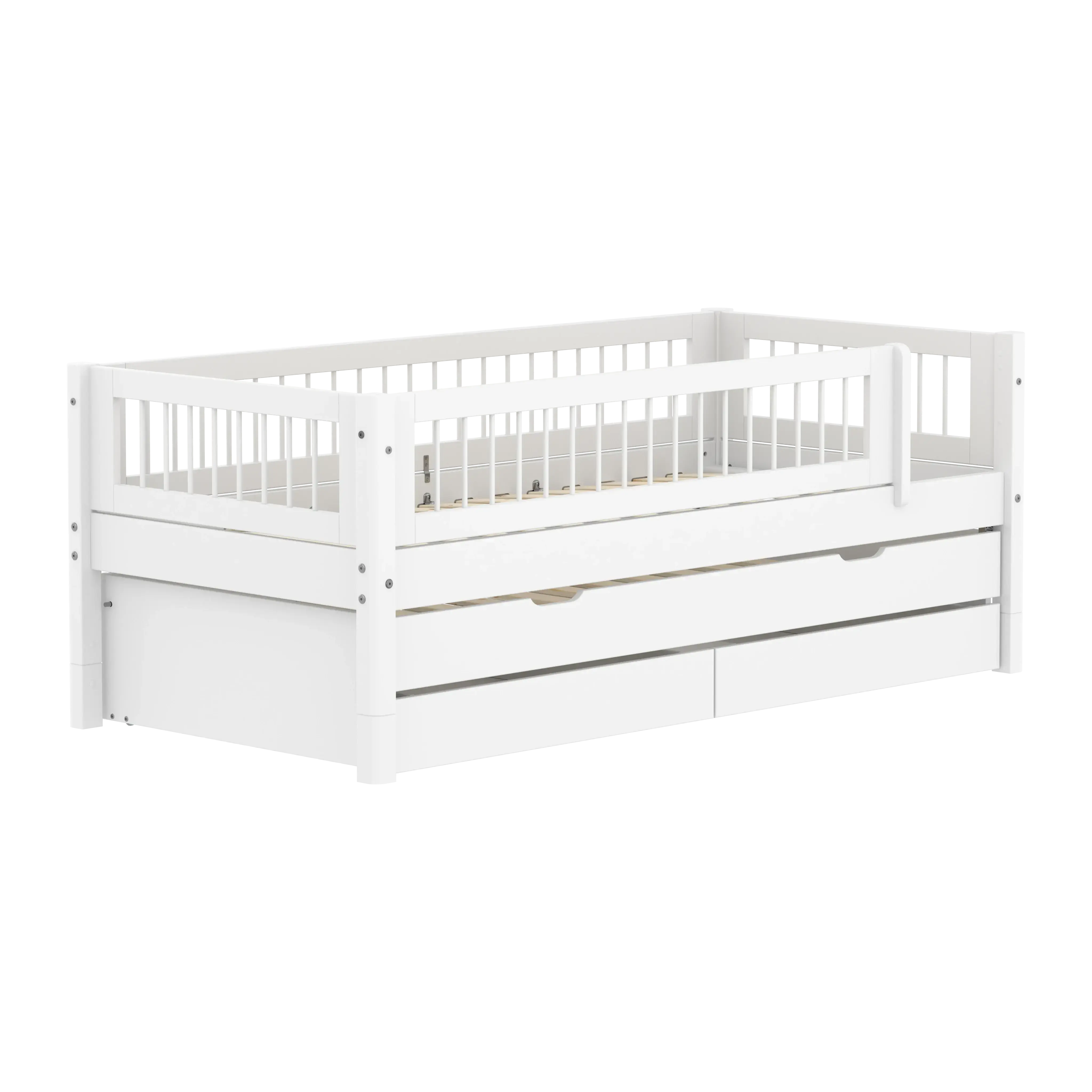 flexa-white-einzelbett-90x200-cm-wei-mit-ausziehbett-90x190-cm-schubladen-und-ab image 4