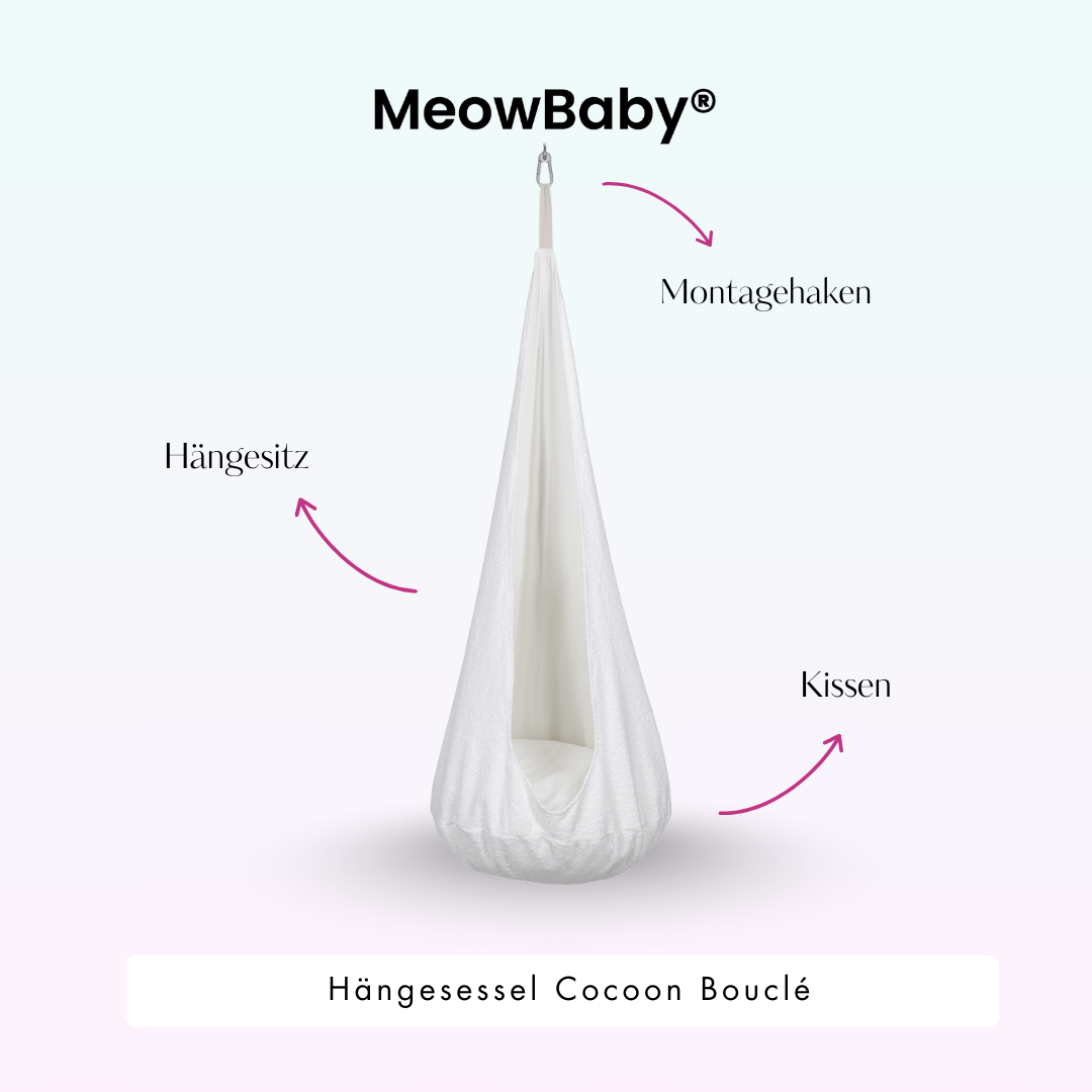 meowbaby-h-ngesessel-cocoon-boucl-creme-wei-mit-kissen image 3