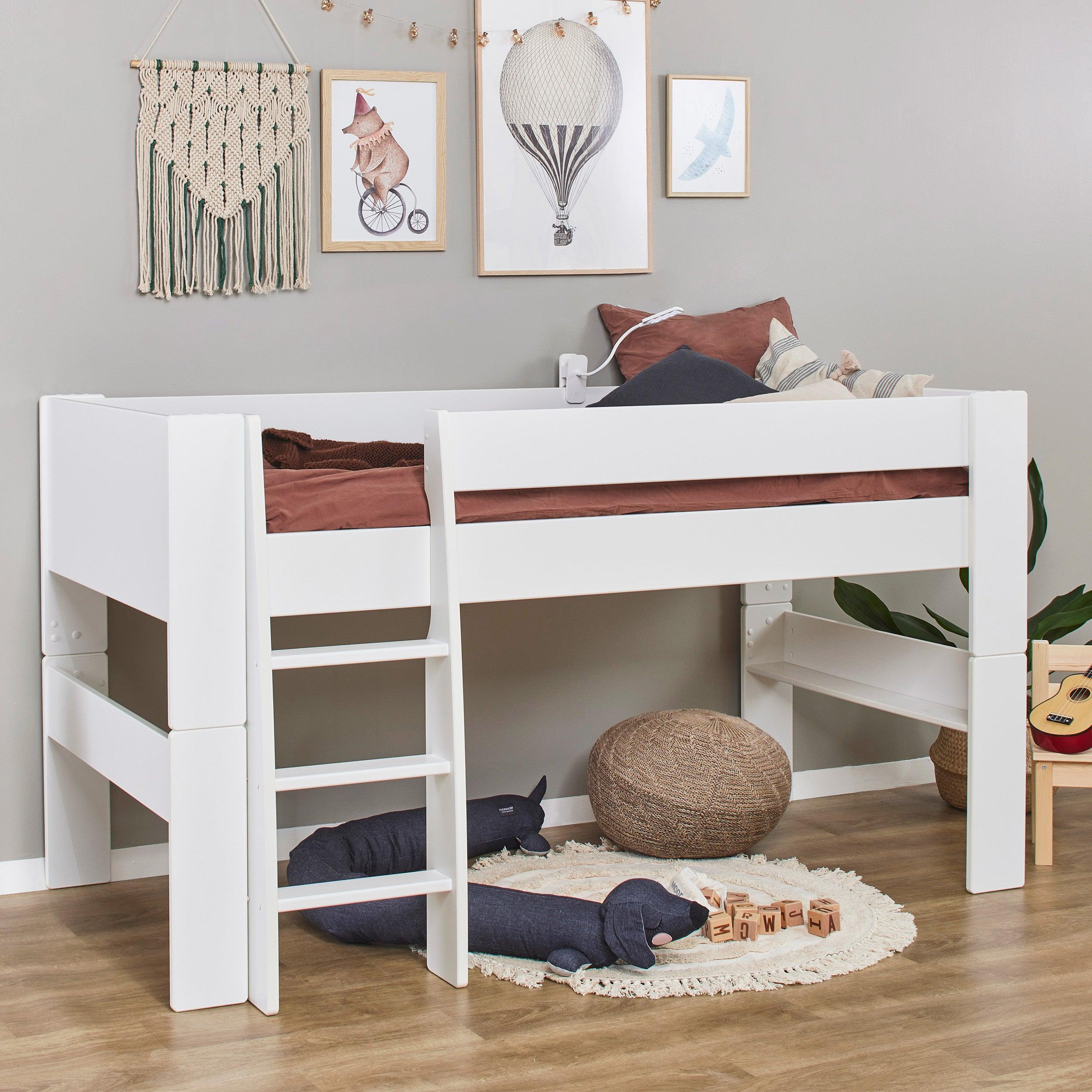 hoppekids-pure-halbhochbett-90x200-cm-wei image 3