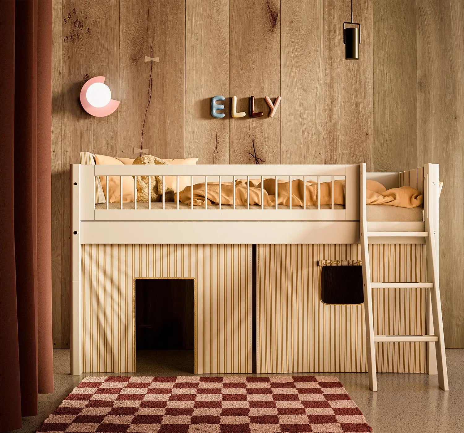 flexa-dawn-spielvorhang-stripes-f-r-halbhohes-bett-120-cm image 2