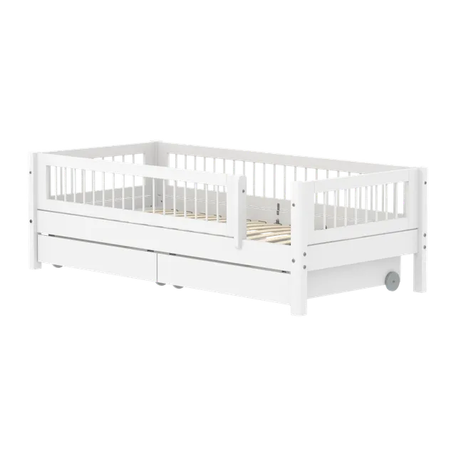 flexa-white-einzelbett-daybed-mit-crossbars-und-stauraum-90x200-cm-wei image 1
