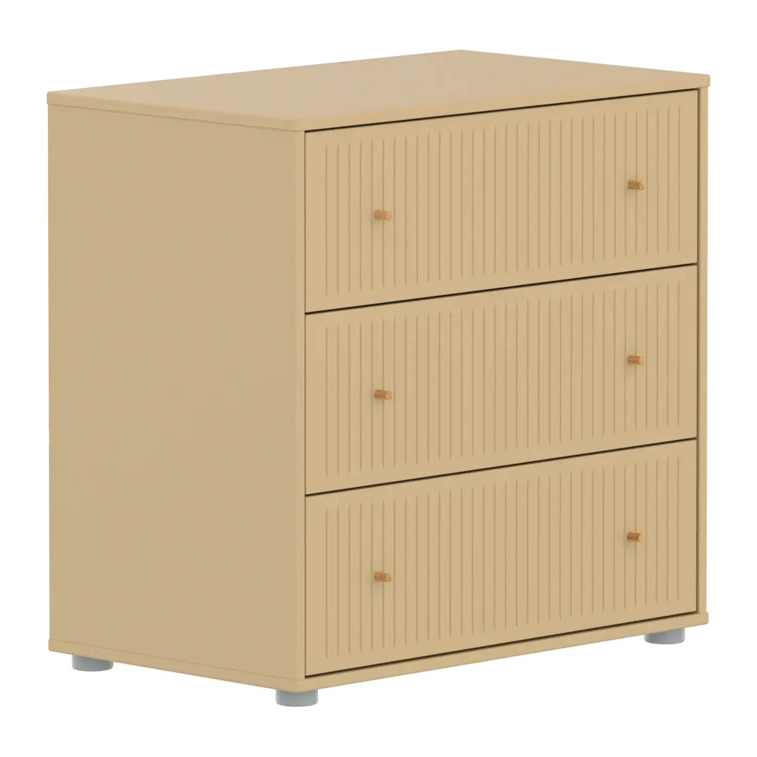 flexa-saga-kommode-3-schubladen-mit-rillen-griffe-eiche-oat image 3
