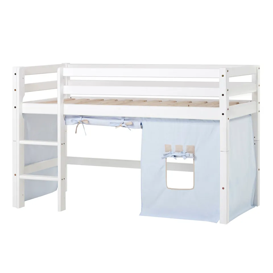 hoppekids-eco-dream-halbhochbett-mit-fairytale-knight-bettvorhang image 1