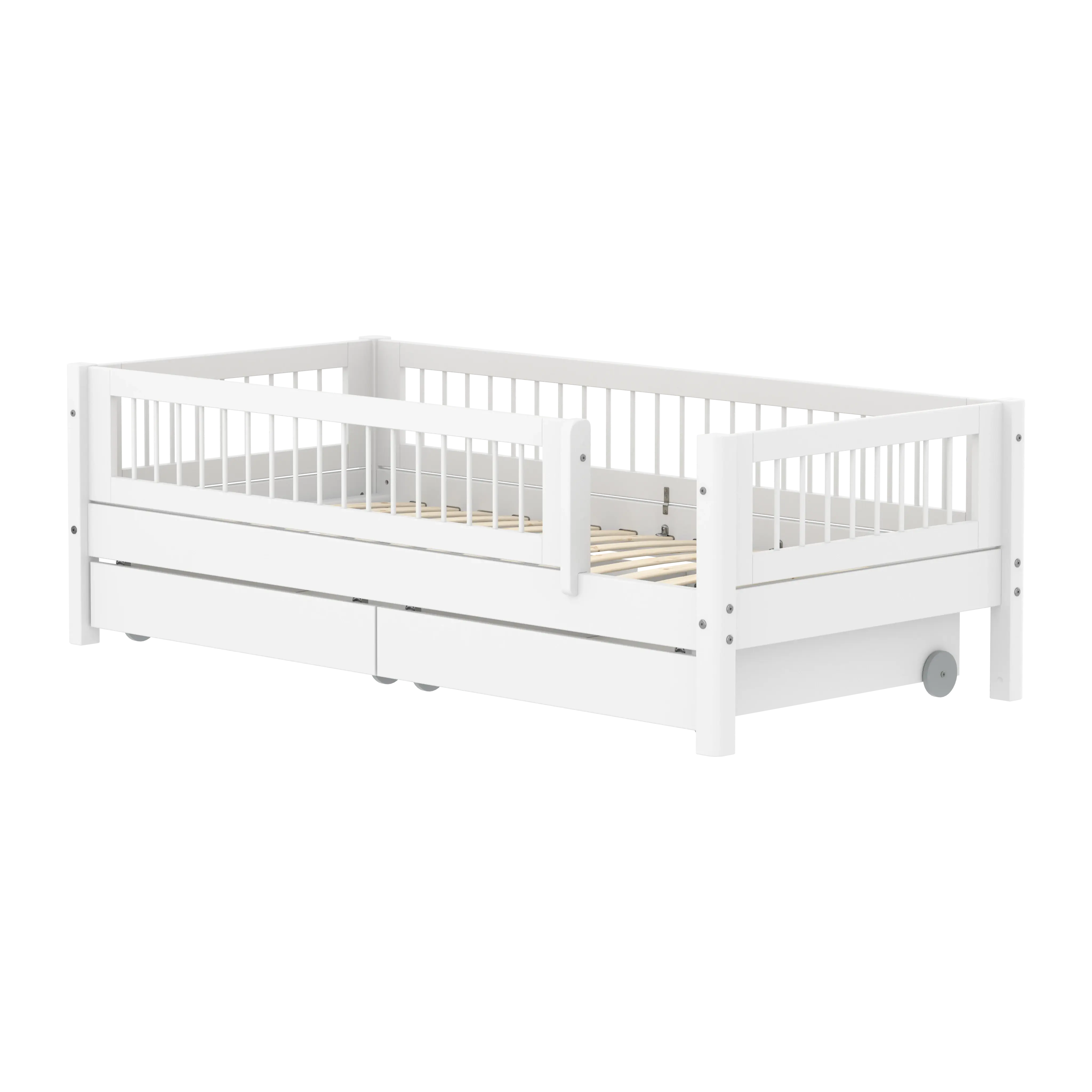 flexa-white-einzelbett-daybed-mit-crossbars-und-stauraum-90x200-cm-wei image 1