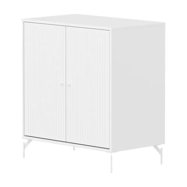 flexa-saga-schrank-2-t-ren-mit-rillen-metallf-e-wei image 1