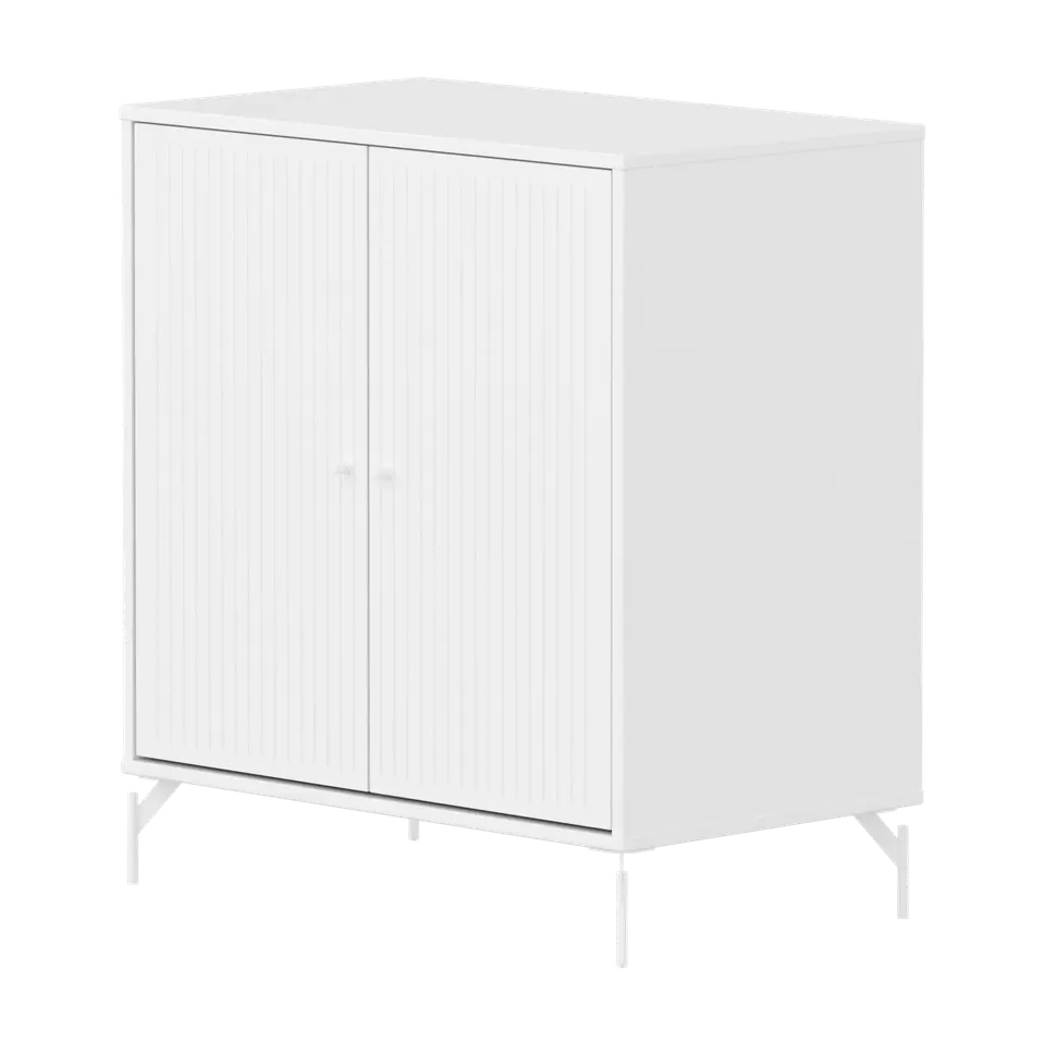 flexa-saga-schrank-2-t-ren-mit-rillen-metallf-e-wei image 1