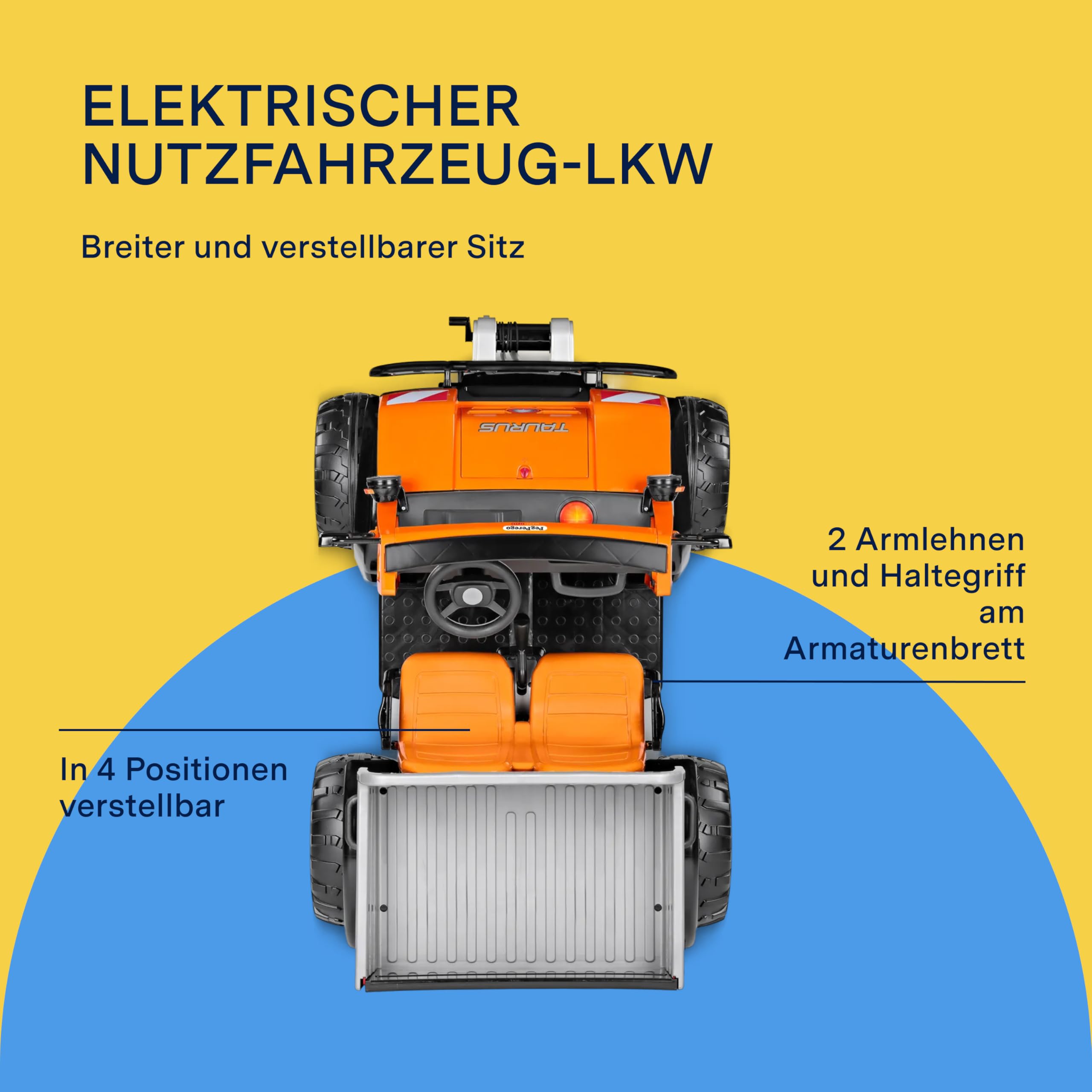 peg-perego-taurus-elektro-nutzfahrzeug-12v-2-sitzer-muldenkipper-f-r-kinder image 4
