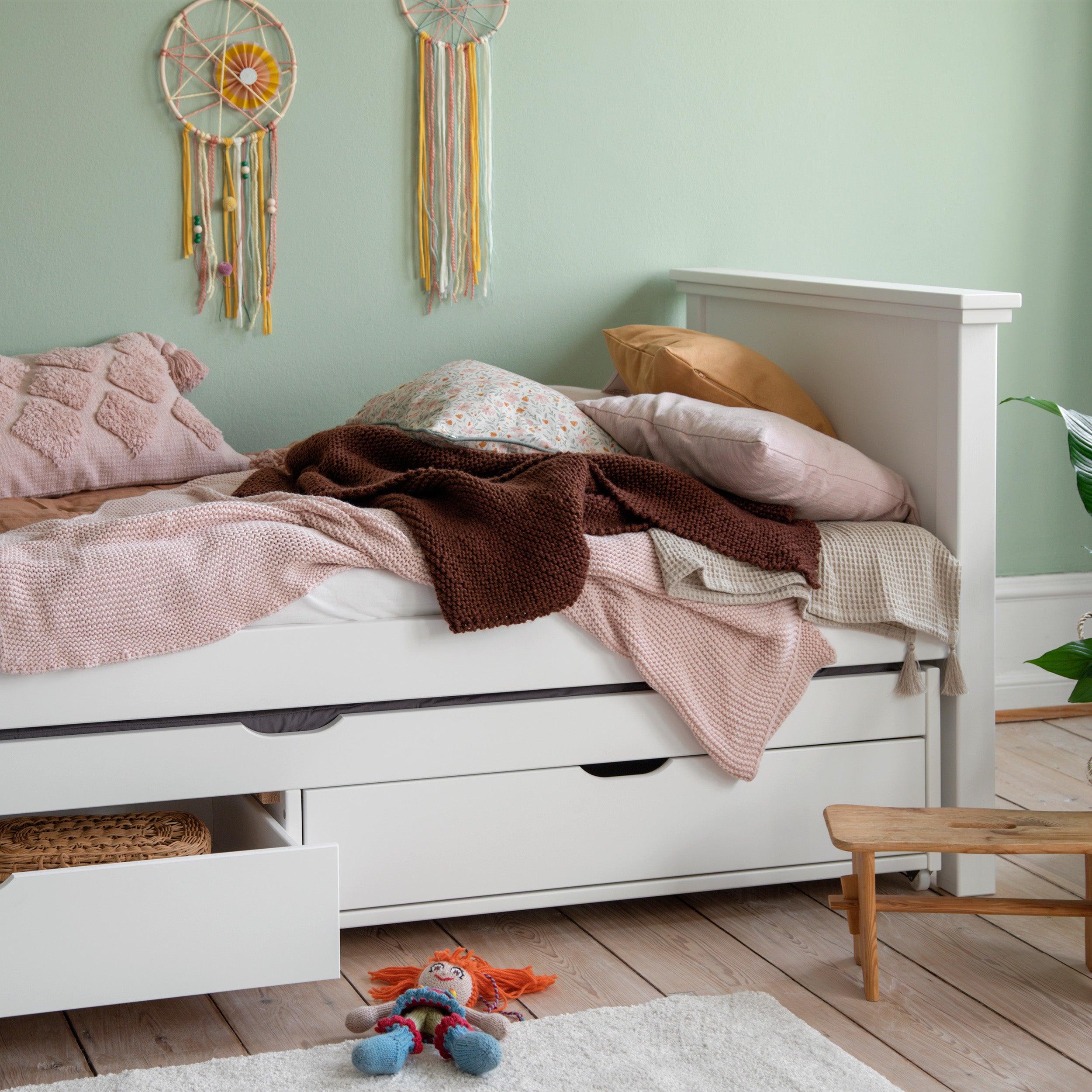 hoppekids-deluxe-ausziehbett-90x190-cm-mit-schubladen-wei image 5