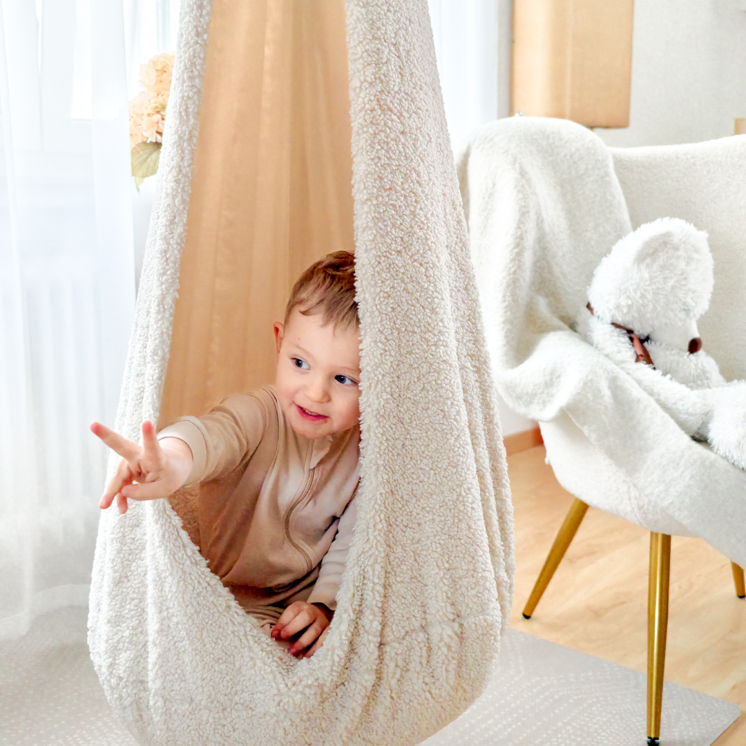 meowbaby-h-ngesessel-cocoon-bearly-h-ngesitz-f-r-kinder-beige-creme image 8