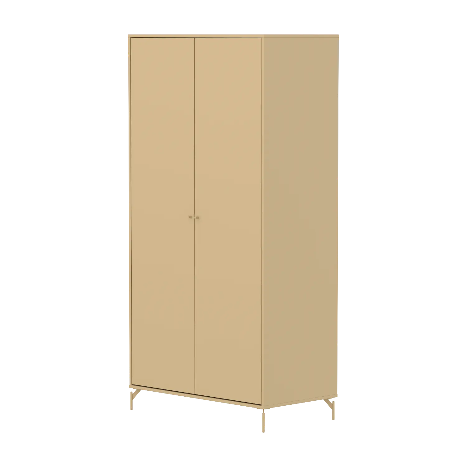 flexa-saga-kleiderschrank-2-t-ren-metallf-e-oat image 1