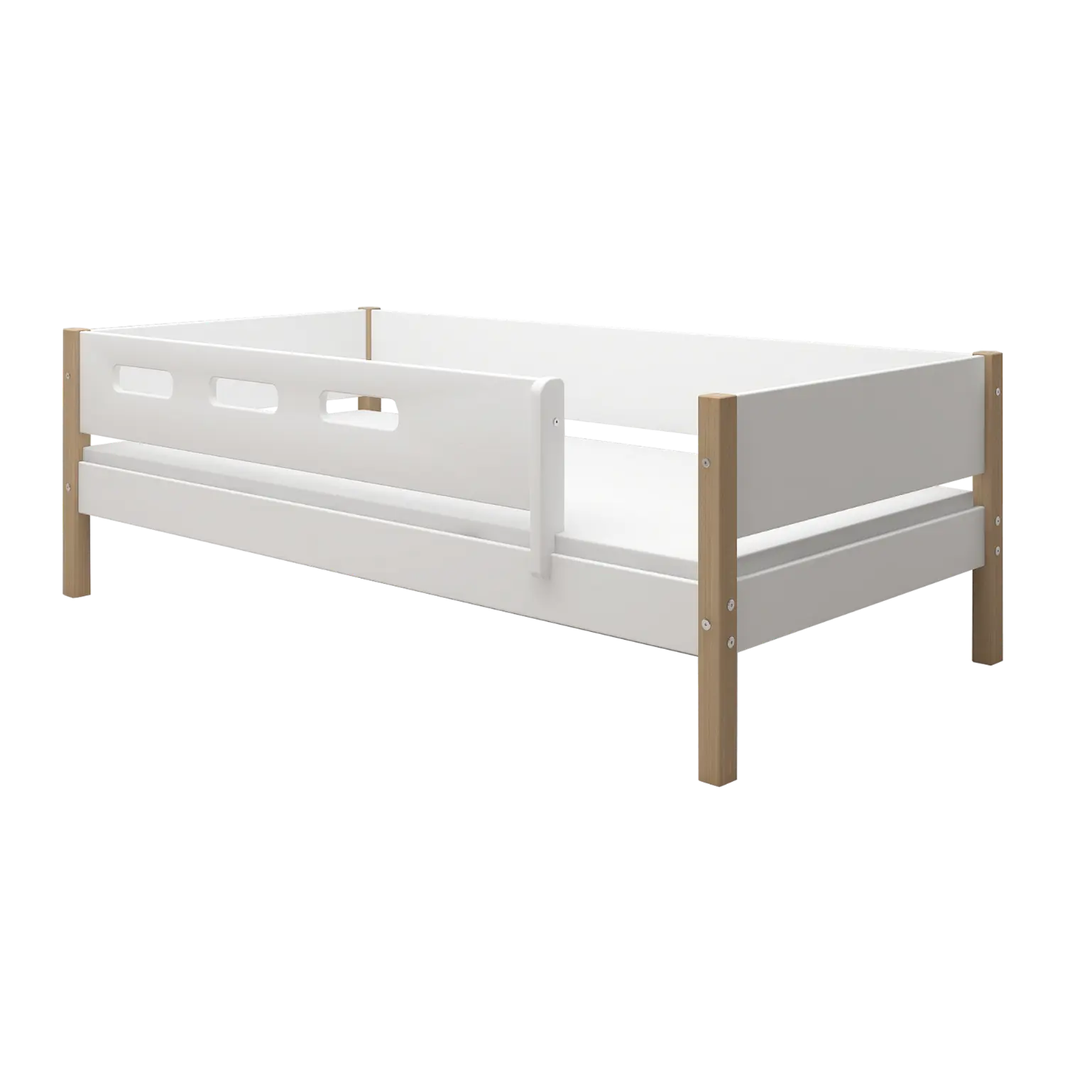 flexa-nor-einzelbett-mit-absturzsicherung-90x200-cm-wei-eiche image 1