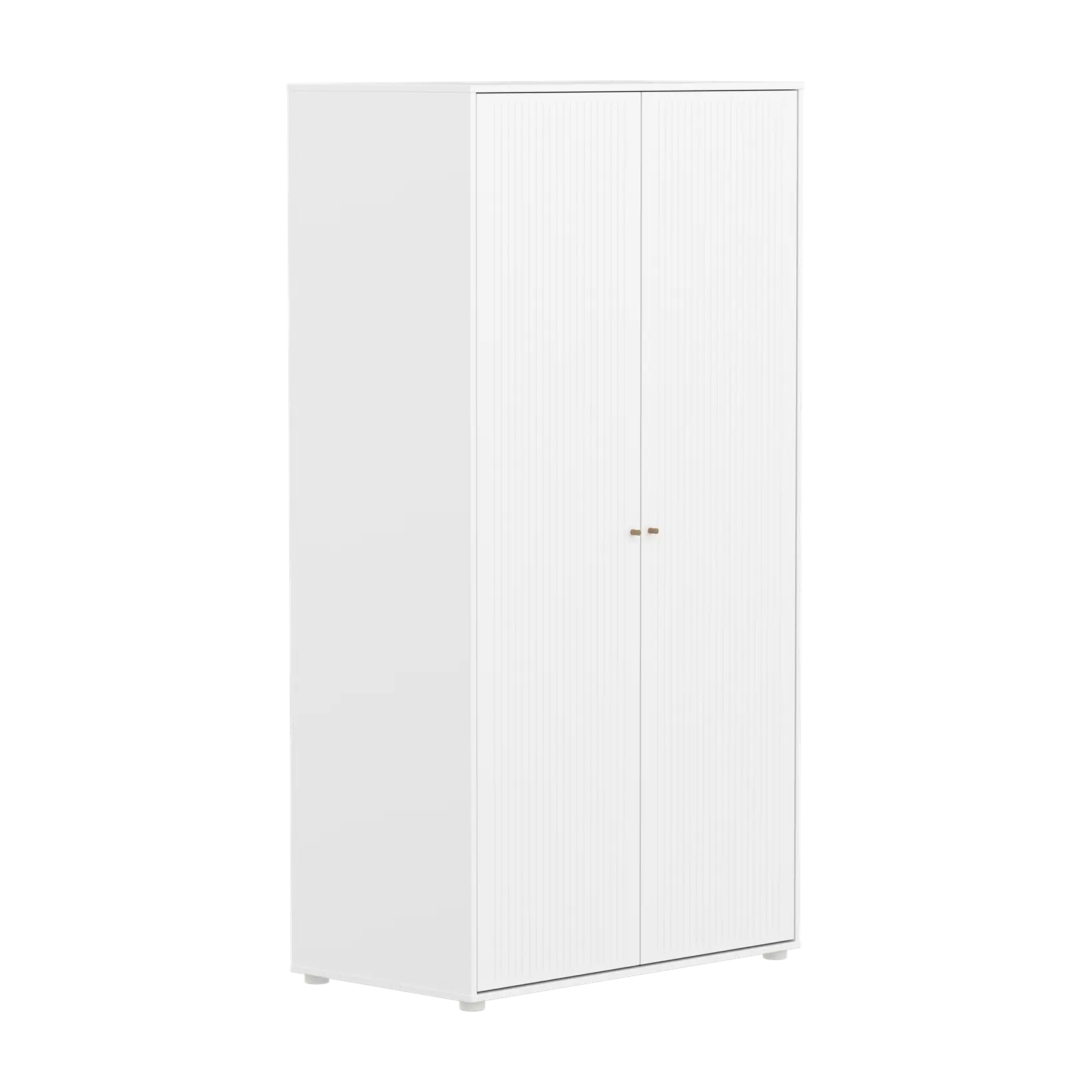 flexa-saga-kleiderschrank-2-t-ren-rillen-griffe-eiche-wei image 2